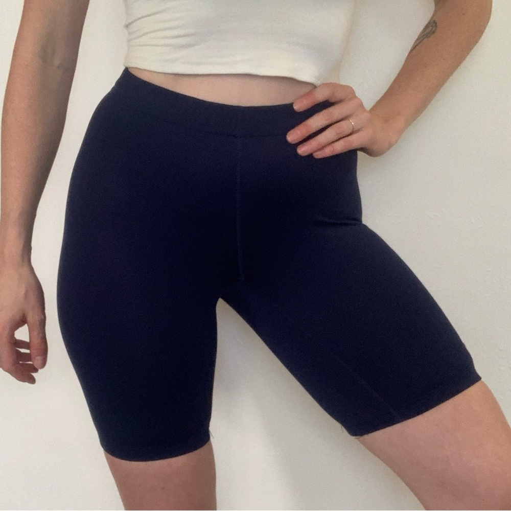 Champion navy blue biker shorts